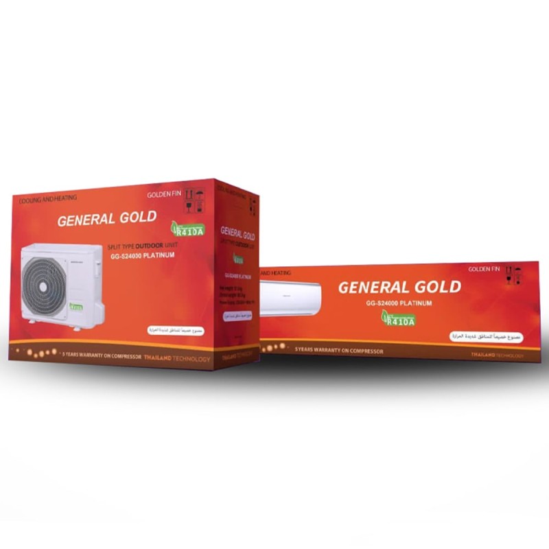 کولر گازی جنرال گلد 7000 پلاتینیوم جدید تک فن گاز R410a 2022 — تصویر ۳
