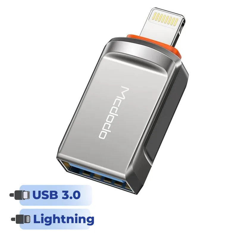 مبدل OTG USB 3.0 به لایتنینگ (آیفون) مک دودو مدل OT-8600 — تصویر ۲
