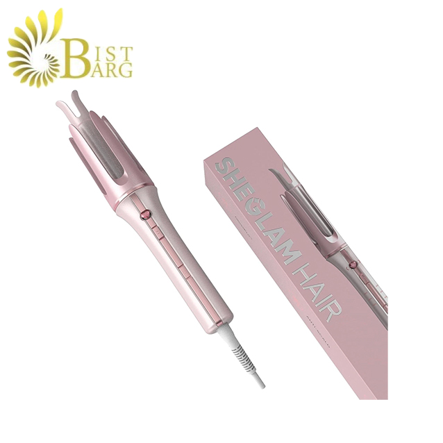 فرکننده مو اتوماتیک 25 میلی متر شیگلم (رنگ صورتی) | Sheglam Stylish Pink Automatic Hair Curler — تصویر ۳