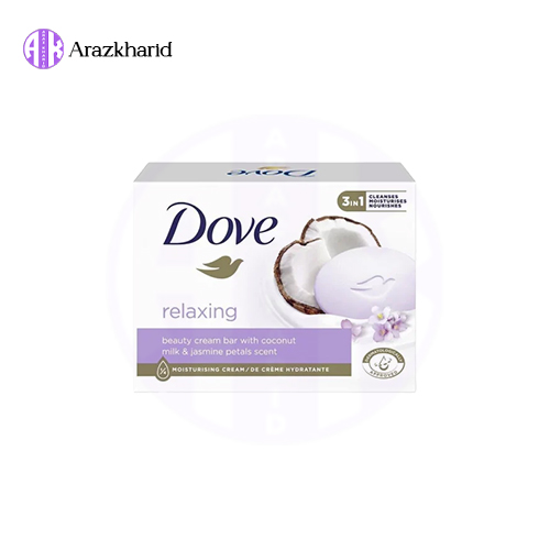 صابون شیر نارگیل داو مدل Coconut Milk & Jasmine Petals وزن 90 گرم