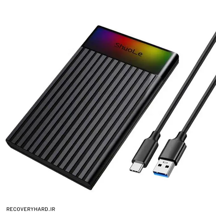 باکس هارد و اس‌اس‌دی 2.5 اینچ Type-C (RGB) شوله مدل U25T-L — تصویر ۲