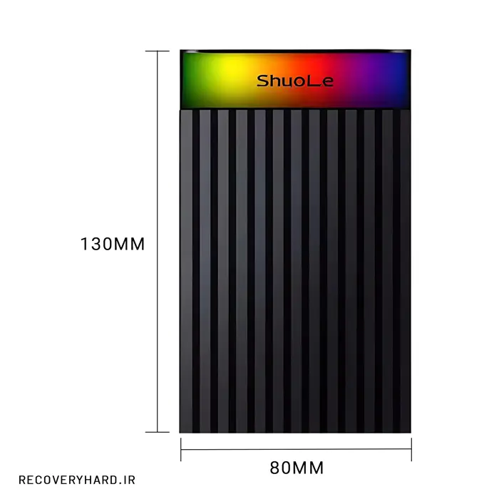 باکس هارد و اس‌اس‌دی 2.5 اینچ Type-C (RGB) شوله مدل U25T-L — تصویر ۷