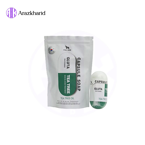 صابون شستشو کاهش دهنده چربی صورت و بدن فیل اسکین مدل Capsule مناسب برای پوست چرب وزن 105 گرم