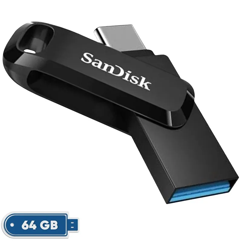 فلش مموری سن دیسک USB 3.2 مدل Ultra Dual Drive Go Type-C ظرفیت 64 گیگابایت — تصویر ۲