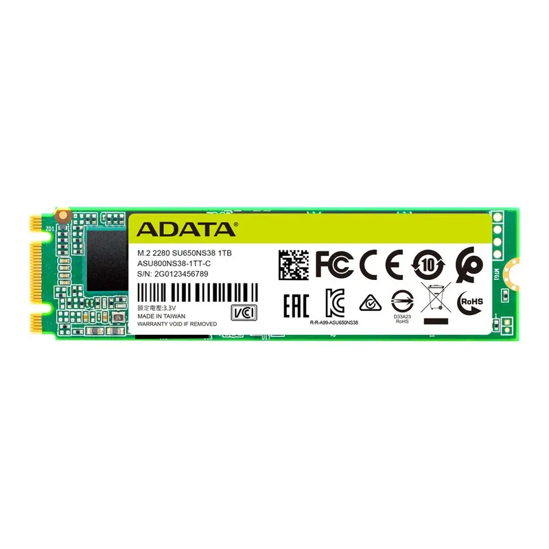حافظه SSD M2 اینترنال ای دیتا مدل SU650 ظرفیت 256 گیگابایت