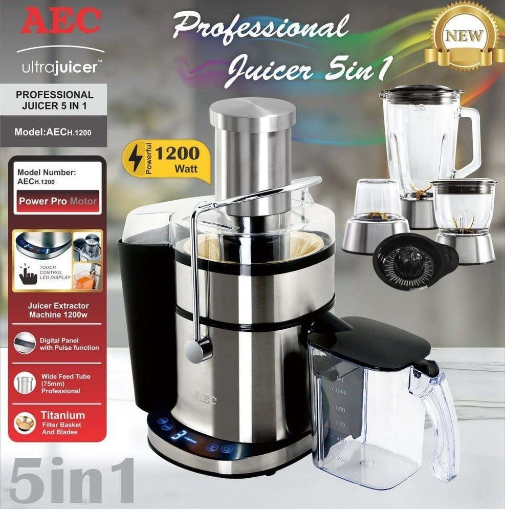 آبمیوه گیری 1+4 دیجیتال مدل AEC 1200 — تصویر ۳