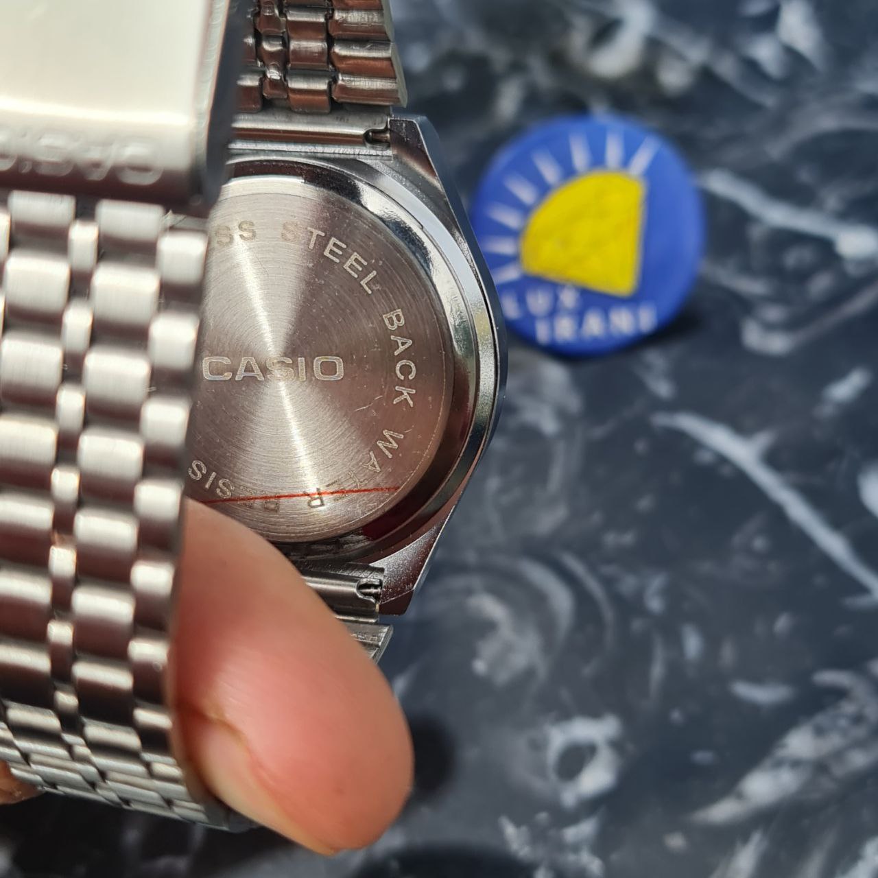 ساعت مردانه کاسیو گادفادر کد 4457 نقره ای صفحه نقره ای — تصویر ۶
