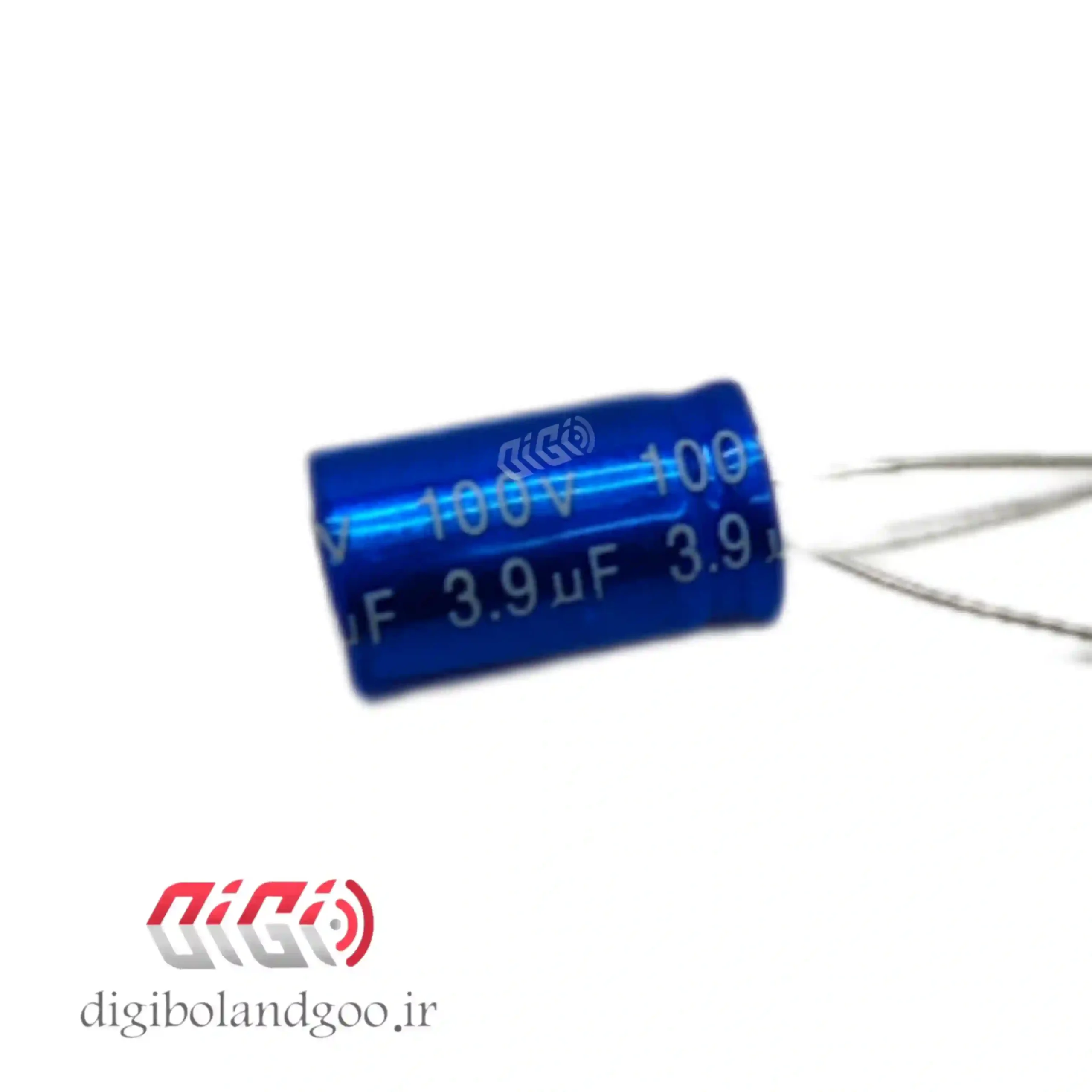 خازن بی پلار 3.9 میکرو فاراد فابریک 718 آبی