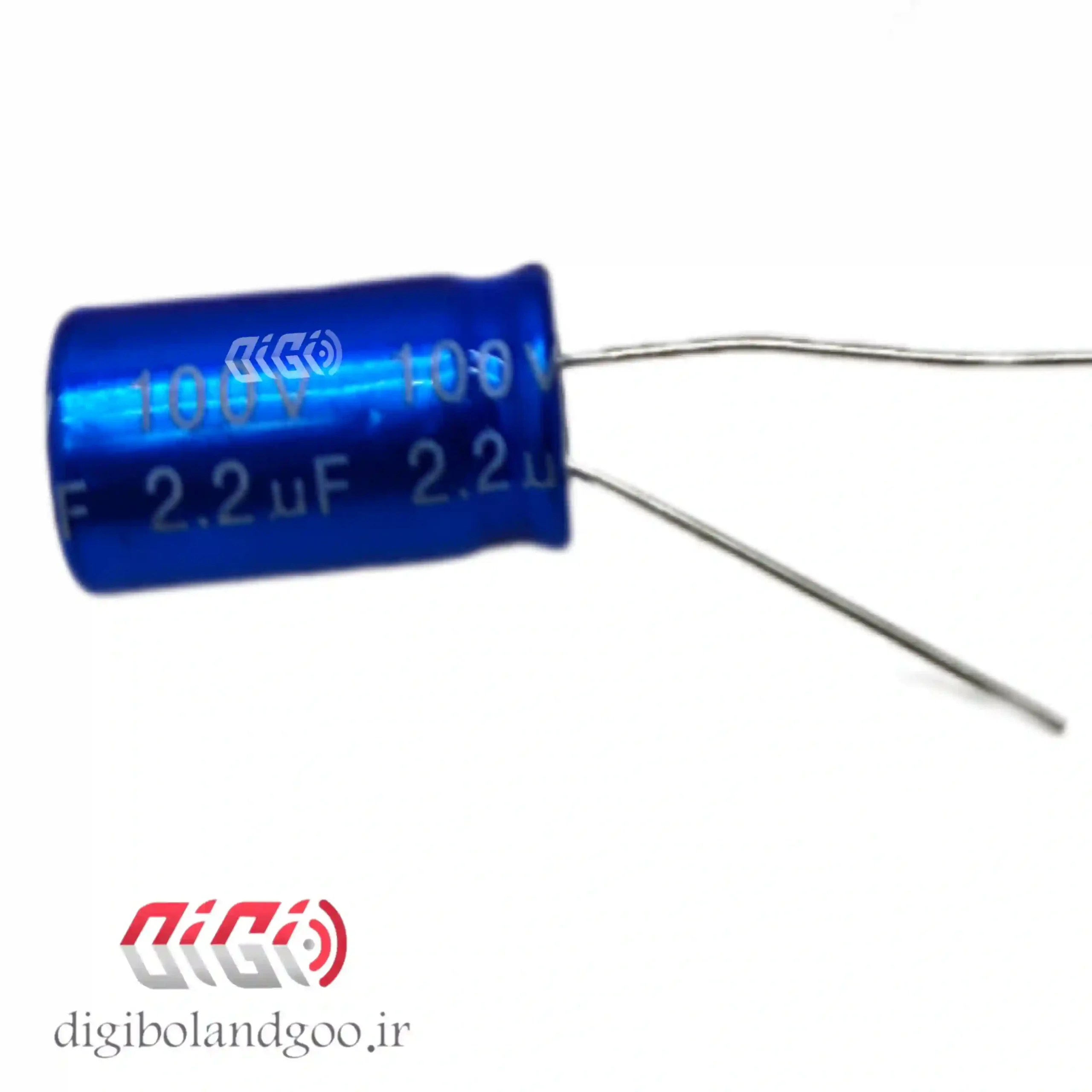 خازن بی پلار 2.2 میکرو فاراد فابریک 718 آبی — تصویر ۶