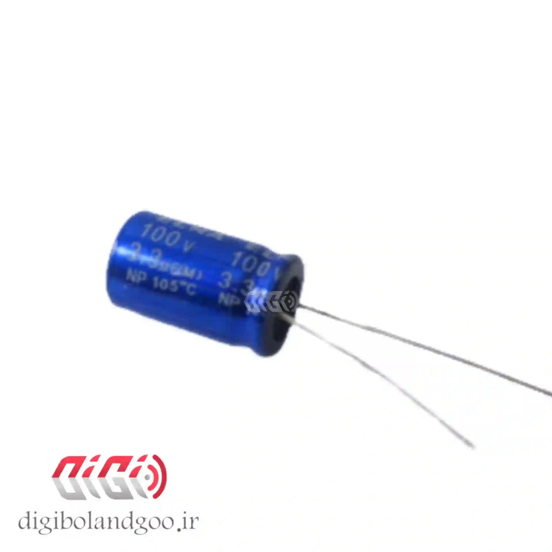 خازن بی پلار 3.3 میکرو فاراد فابریک 718 آبی — تصویر ۶