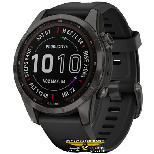 ساعت گارمین Fenix 7S Sapphire Solar Carbon Grey — تصویر ۲