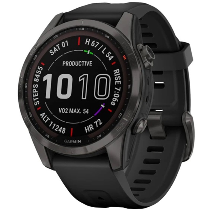 ساعت گارمین Fenix 7S Sapphire Solar Carbon Grey — تصویر ۶