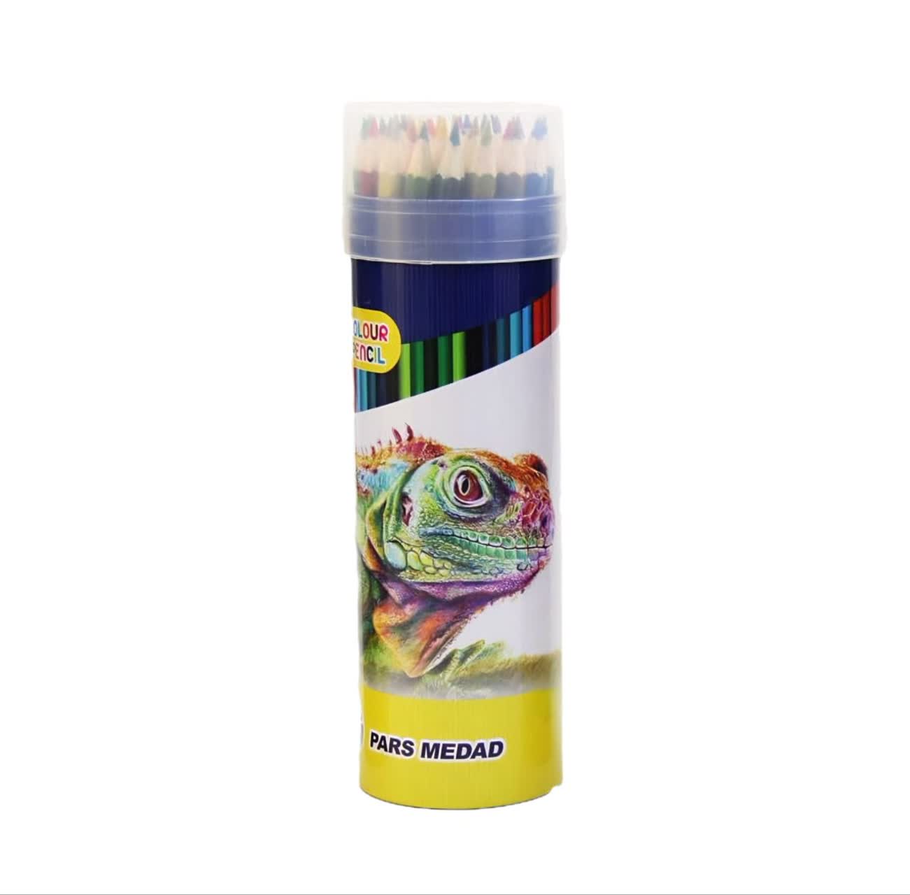 مداد رنگی 24 رنگ استوانه پارس (6 بسته)