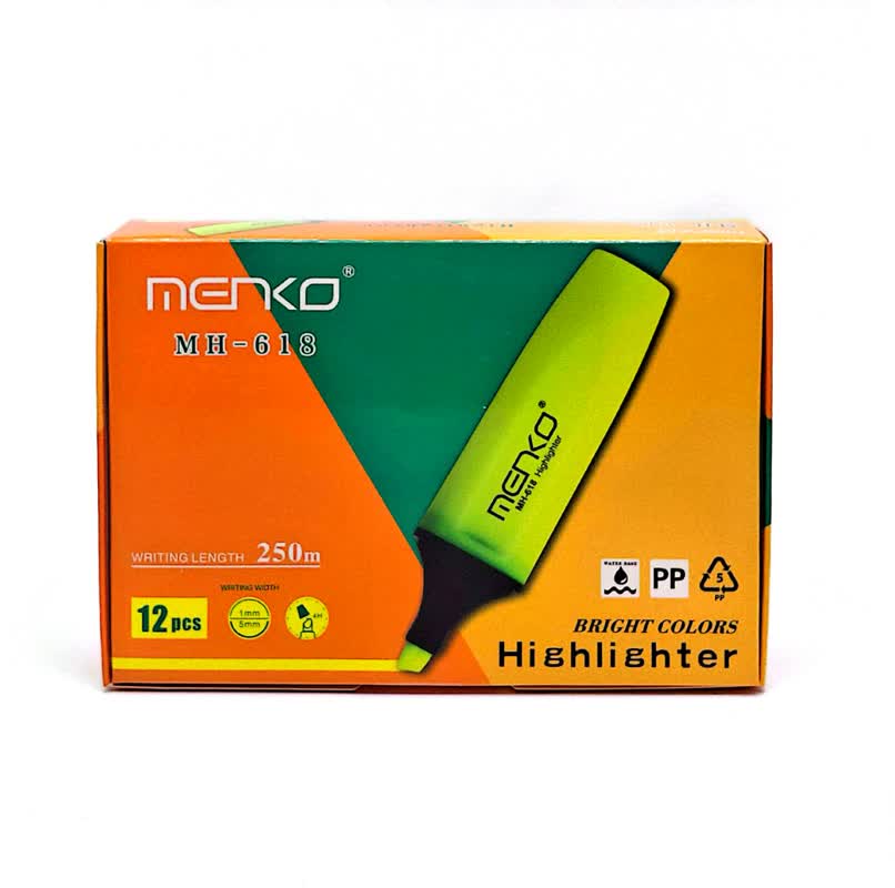 ماژیک فسفری(هایلایتر) تک رنگ MNEKO — تصویر ۲