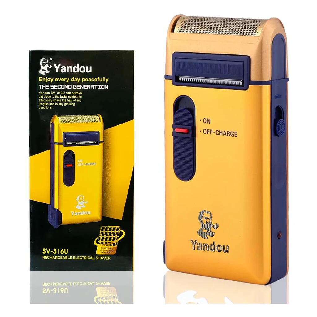 ریش تراش شیور یاندو طلایی Yandou مدل SV-316U — تصویر ۳
