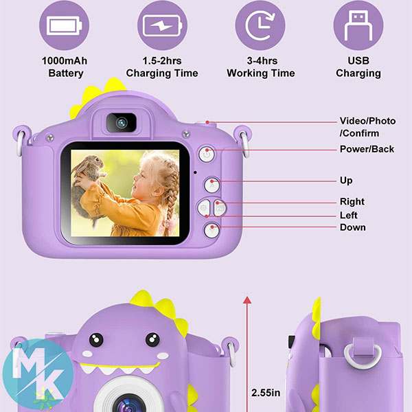 دوربین دیجیتال کودکان برند Hangrui مدل C3 — تصویر ۳