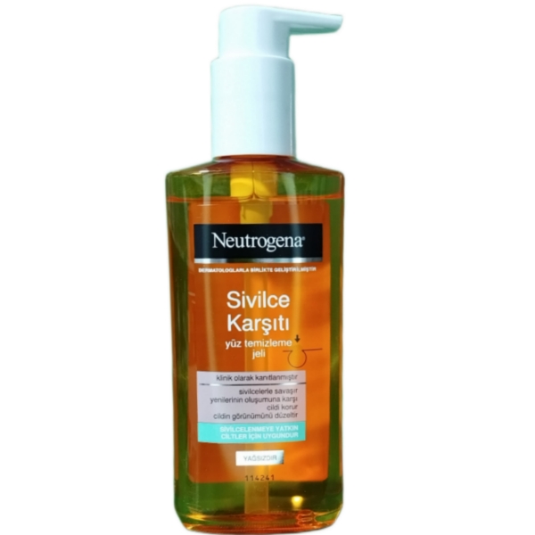 ژل شستشوی صورت نیتروژینا (نوتروژینا) ضد جوش Neutrogena Sivilce Karşitiحجم 200 میل اصلی — تصویر ۲