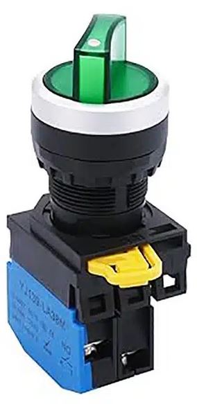 کلید یکطرفه ی فرمان چراغ دار رنگ سبز KACON مدل J2-4710G-2 A2 — تصویر ۲