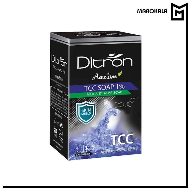 صابون آنتی آکنه دیترون مدل TCC وزن 110 میلی لیتر(قیمت خرید عمده 78.000 تومان) - ماروکالا، فروش عمده محصولات آرایشی و بهداشتی