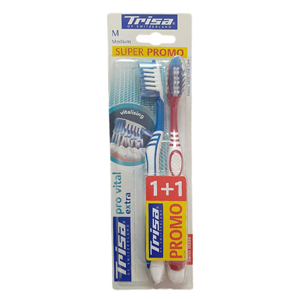 مسواک Trisa تریزا Pro Vital Extra بسته 2 عددی