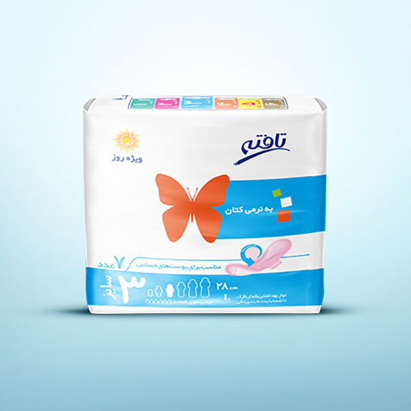 نوار بهداشتی روز نازک کتانی تافته