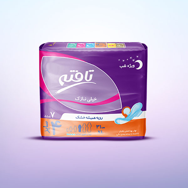 نوار بهداشتی شب خیلی نازک تافته