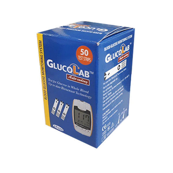 نوار تست قند خون گلوکولب Gluco Lab