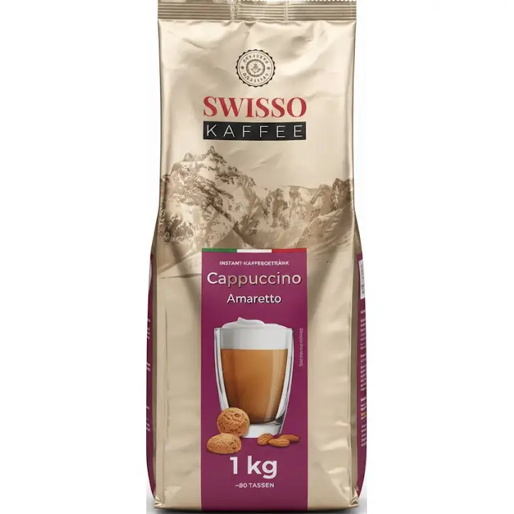 کاپوچینو سوئیسو آمارتو با طعم بادام و بیسکویت ۱ کیلوگرم Swisso Cappuccino AMARETTO