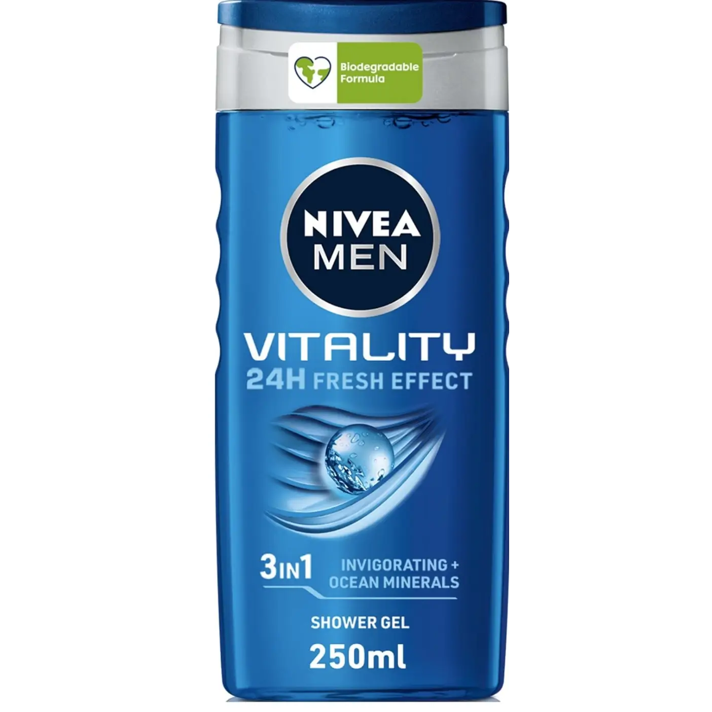 شامپو سر و بدن مردانه نیوآ من ویتالیتی 250 میل Nivea Men Shower Gel Vitality — تصویر ۲