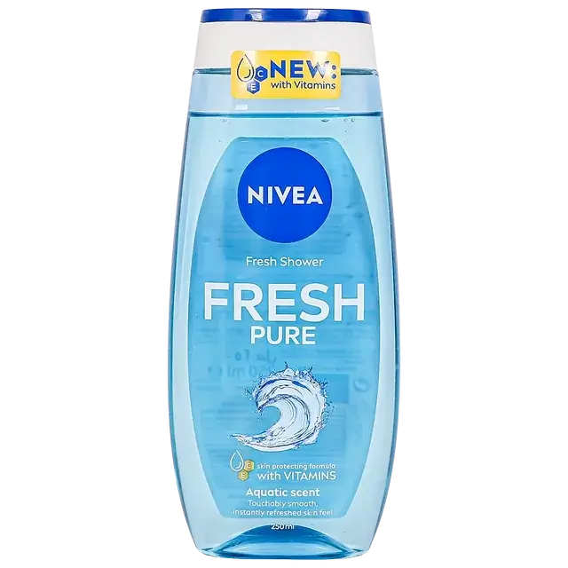 ژل استحمام و شامپو بدن آبرسان و شاداب کننده نیوآ حاوی مواد معدنی دریا ۲۵۰ میل Nivea Fresh Pure Shower Gel