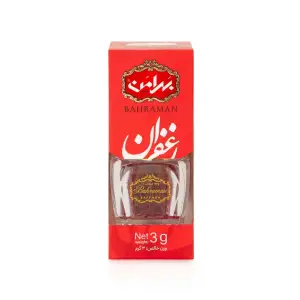 زعفران نگین شیشه جم سه گرم بهرامن