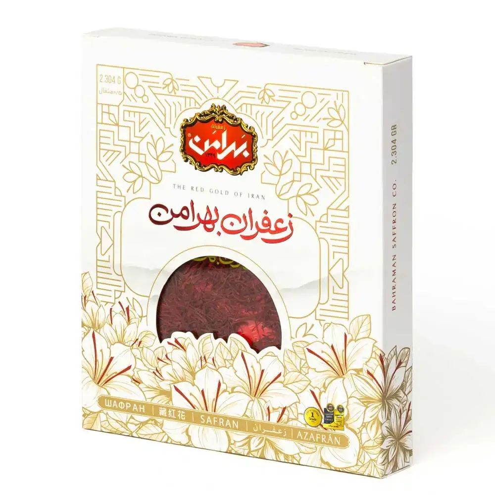 زعفران سرگل قوطی نیم مثقال بهرامن
