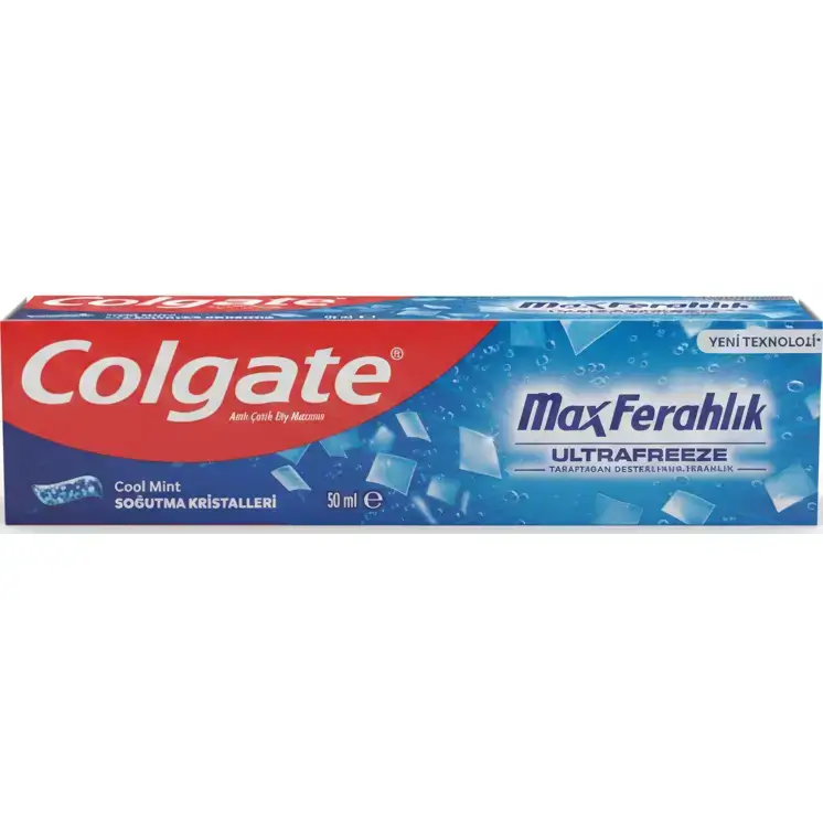 خمیر دندان ژلی کلگیت مکس فرش نعنایی آبی ضد پوسیدگی و خنک کننده 50 میل Colgate Max Fresh Cooling Mint Toothpaste