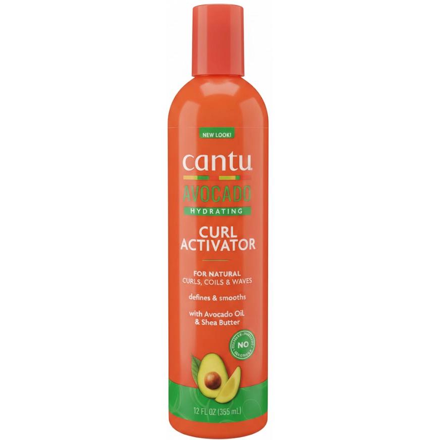 کرم فعال‌کننده فر کانتو آووکادو آبرسان عمیق، ضد وز و احیای موهای فر خشک 335 میل Cantu avocado curl activator cream with avocado oil shea butter — تصویر ۲