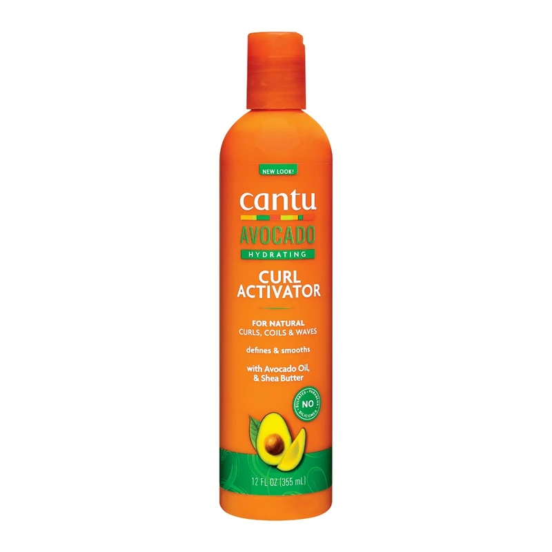 کرم فعال‌کننده فر کانتو آووکادو آبرسان عمیق، ضد وز و احیای موهای فر خشک 335 میل Cantu avocado curl activator cream with avocado oil shea butter — تصویر ۳