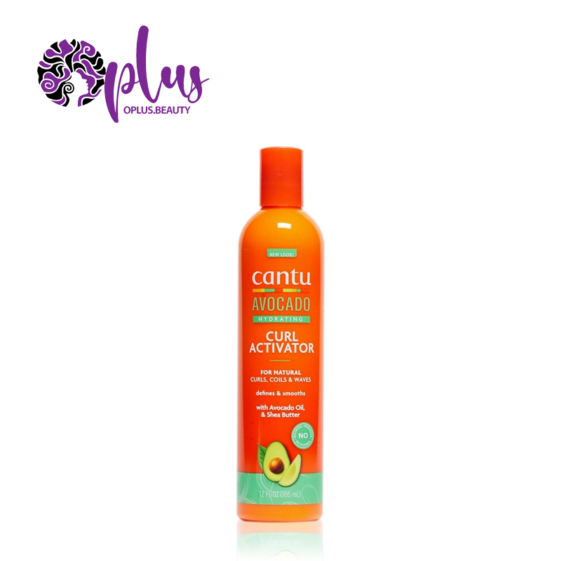 کرم فعال‌کننده فر کانتو آووکادو آبرسان عمیق، ضد وز و احیای موهای فر خشک 335 میل Cantu avocado curl activator cream with avocado oil shea butter — تصویر ۴