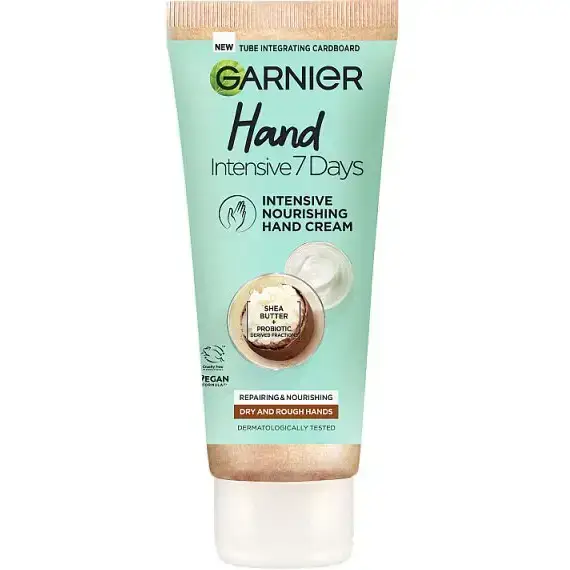 کرم دست ترمیم کننده پوست خشک و ترک خورده گارنیر شی باتر 75میل Garnier Intensive 7 Days Shea Butter Hand Cream