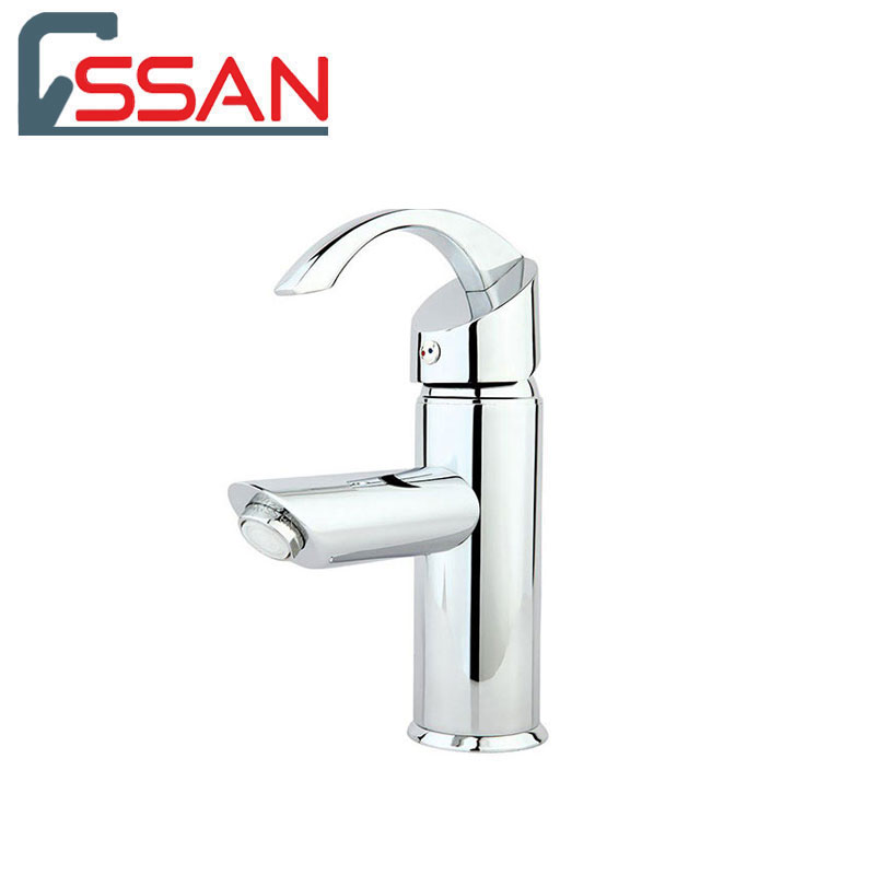شیر روشویی مدل تیتانیوم کروم راسان