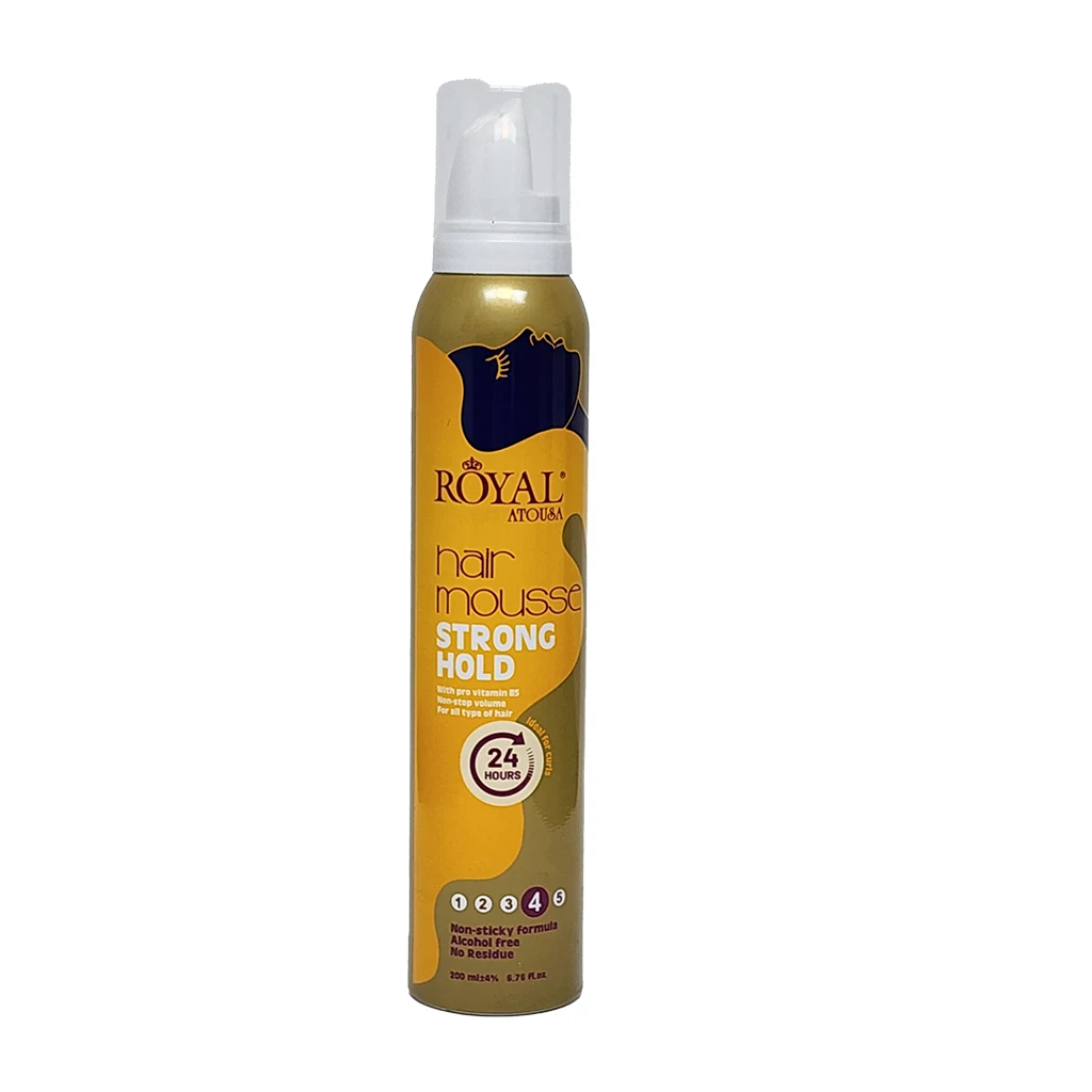 موس مو حالت دهنده موهای فر آتوسا رویال | Royal Atousa Hair Mousse Strong Hold