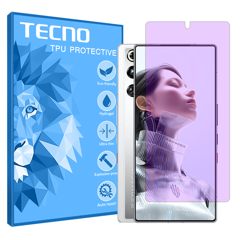 گلس زد تی ای nubia RedMagic 11 Pro (نسخه چین) مدل هیدروژلی آنتی پرپل برند تکنو