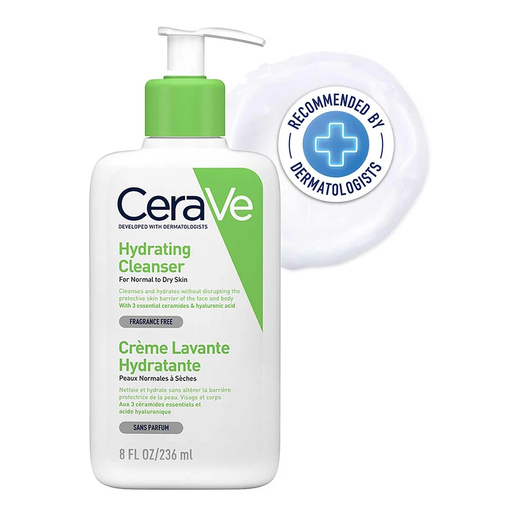 ژل شستشوی صورت سراوی برای پوست نرمال تا خشک | CeraVe Hydrating Facial Cleanser for normal to Dry skin — تصویر ۲