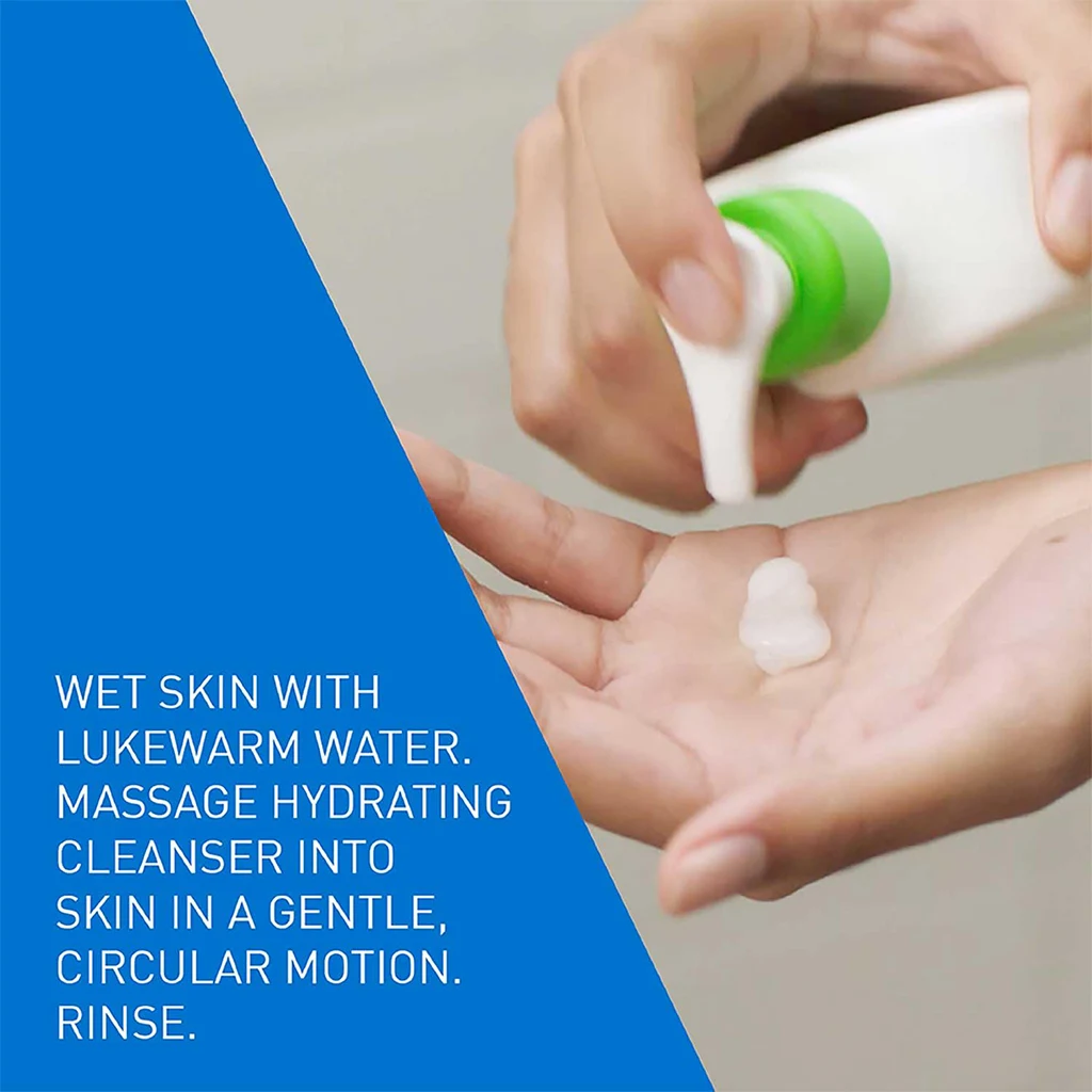 ژل شستشوی صورت سراوی برای پوست نرمال تا خشک | CeraVe Hydrating Facial Cleanser for normal to Dry skin — تصویر ۳