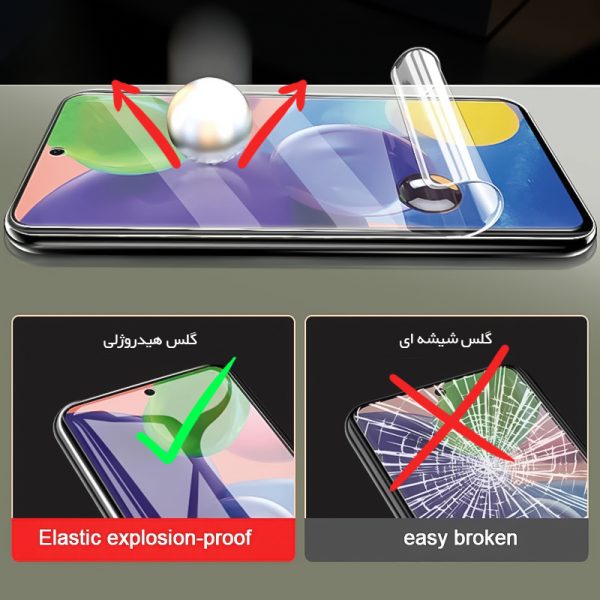 گلس صفحه نمایش و پشت گوشی nubia RedMagic 11 Pro (نسخه چین) مدل نانو هیدروژل مات برند راک اسپیس — تصویر ۵