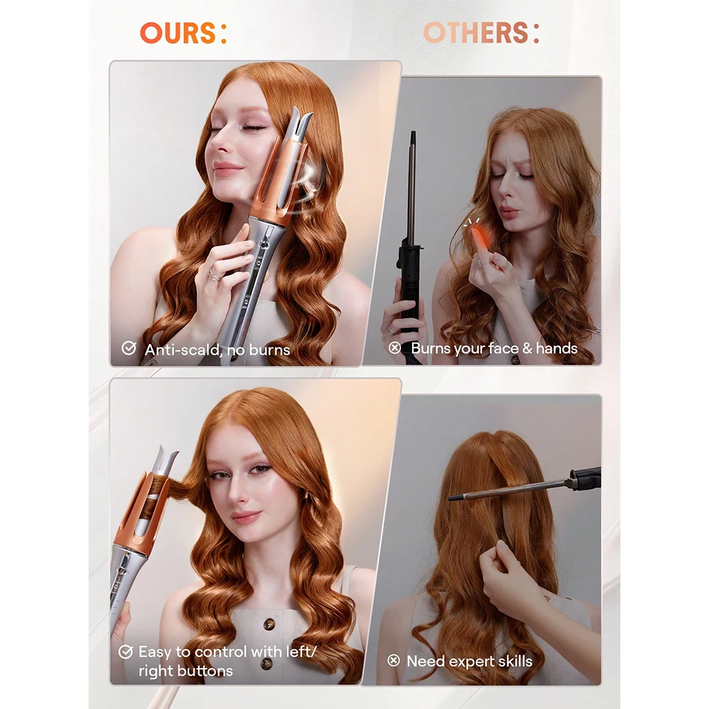 فرکننده مو شیگلم مدل کرلی هیر Sheglam It Curl One Touch Instant Curler 25mm — تصویر ۵