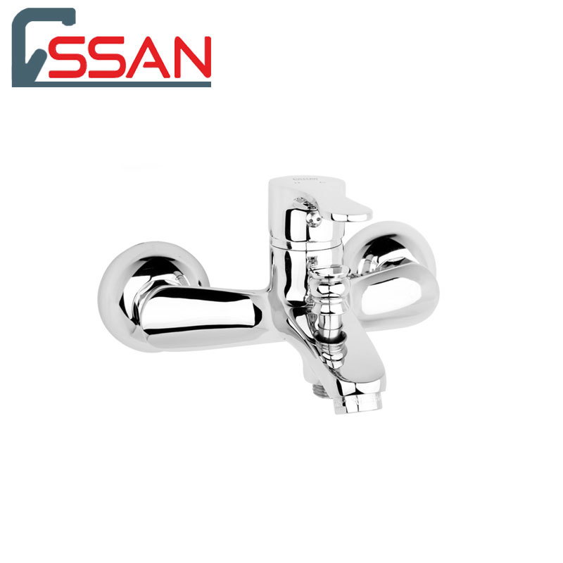 شیر حمام مدل صدف کروم راسان