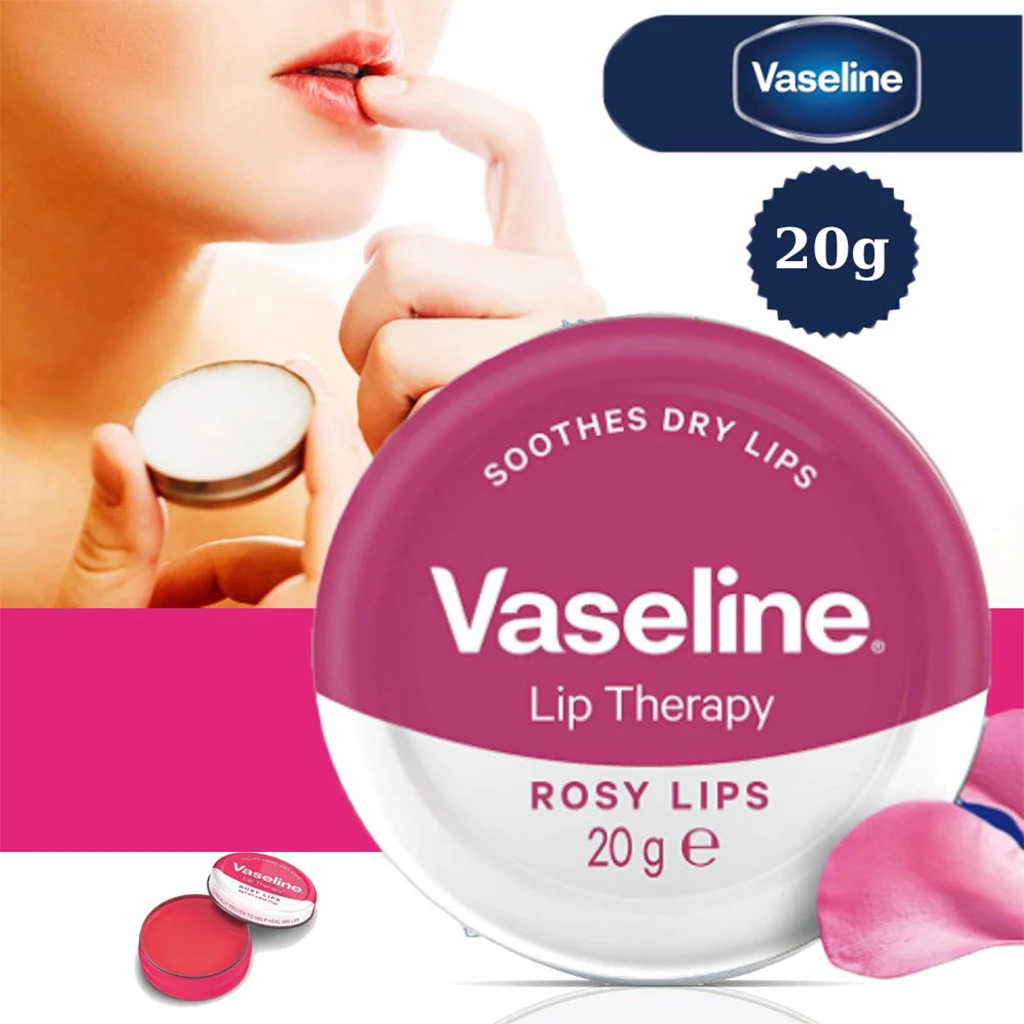 بالم لب وازلین مدل رز لیپ Vaseline Lip Therapy ROSY LIPS — تصویر ۴