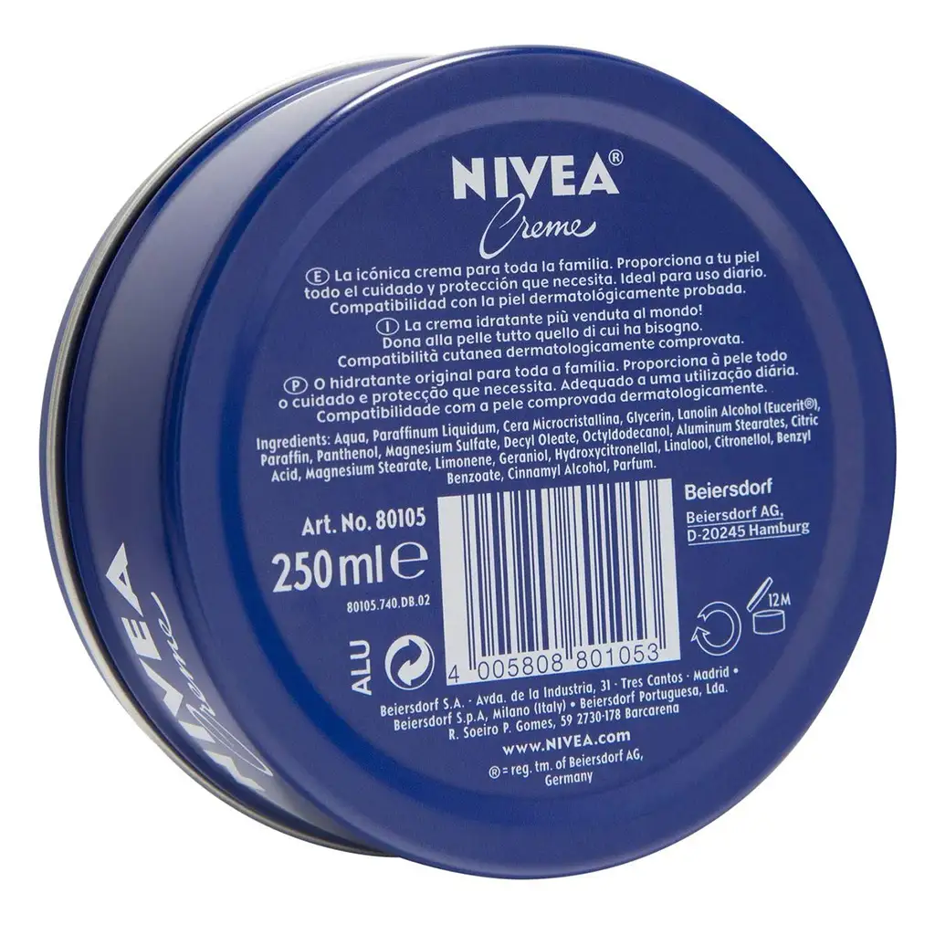 کرم مرطوب کننده نیوآ 250 گرم فلزی NIVEA CREAM 250ML — تصویر ۴