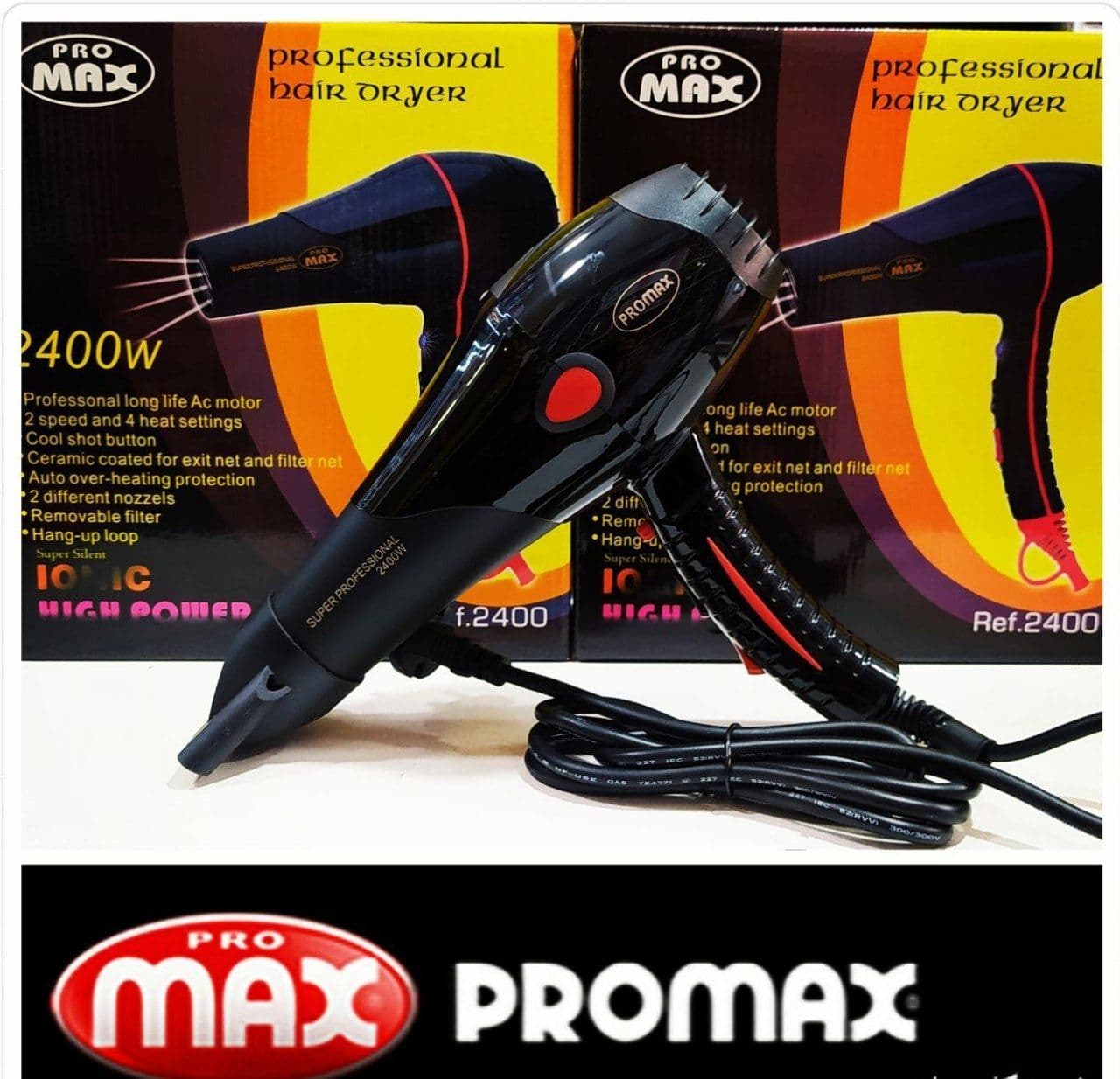 سشوار سالنی پرومکس مدل 2400-MAX — تصویر ۲