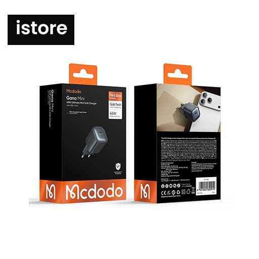 شارژر دیواری 45 وات مک دودو Mcdodo مدل CH-4391 تکنولوژی GaN (بدون نیاز به تبدیل) — تصویر ۶