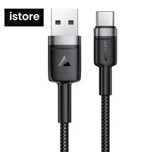 کابل تایپ سی ایس فست مدل C22 04 طول 1.2 متر 3آمپر دارای گارانتی | Acefast-charging-data-cable-c22-04